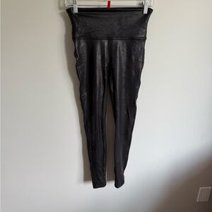 SPANX Shiny Black Leggings